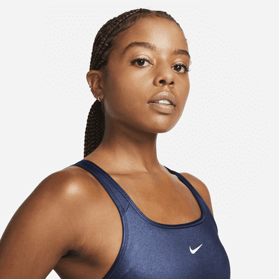 Nike Swoosh Women's Medium-Support 1-Piece Pad Shine Sports Bra. Nike.com