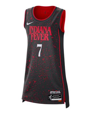 Женские джерси Aliyah Boston Indiana Fever x Stranger Things 2025 Rebel Edition Women’s Nike Dri-FIT WNBA Victory Jersey