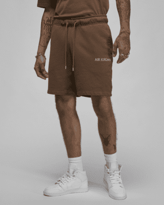 grey jordan fleece shorts