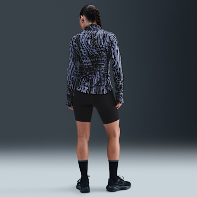 Haut de running imprimé à demi-zip Dri-FIT UV Nike Swift pour femme
