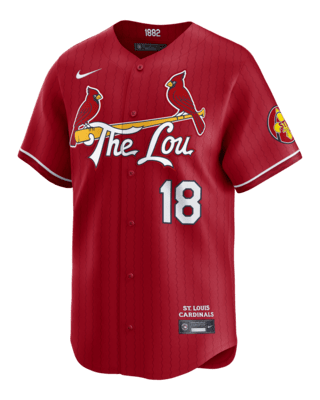 Мужские джерси Jordan Walker St. Louis Cardinals City Connect Nike Dri-FIT ADV MLB Limited Jersey