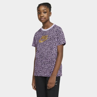 kids purple nike shirt