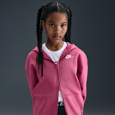 Nike Sportswear Club Fleece Big Kids' Oversized Full-Zip Hoodie