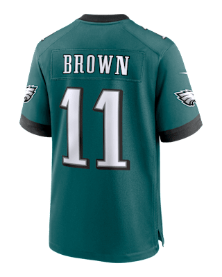 Мужские джерси A.J. Brown Philadelphia Eagles Super Bowl LIX Nike NFL Game Jersey