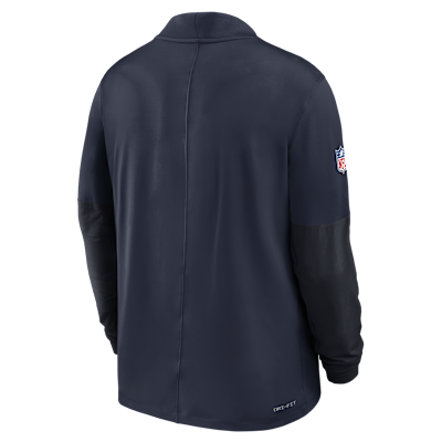 Chicago Bears Feel The Pressure Men's Nike Dri-FIT NFL 1/2-Zip Top