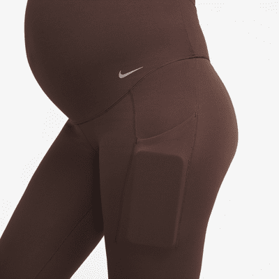 Leggings de maternidad de tiro alto de 7/8 de baja sujeción con bolsillos para mujer Nike Zenvy (M)