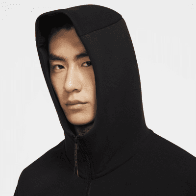 nike tech black fleece full zip hoodie