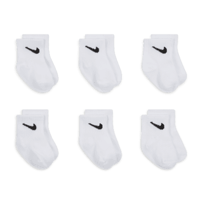 Conjunto de calcetines hasta el tobillo Nike Logo para bebé (6 pares)