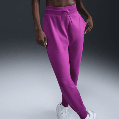 Joggers de French Terry de tiro alto de 7/8 para mujer Nike Dri-FIT One