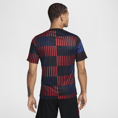 FC Barcelona Academy Pro Away Nike Dri-FIT Pre-Match Kurzarm-Fußballoberteil (Herren)