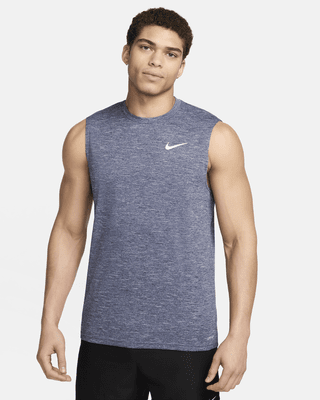 Мужские  Nike Heathered Sleeveless Hydroguard Swim Shirt