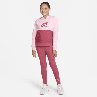 Sudadera con gorro de French Terry para niña talla grande Nike Sportswear Heritage