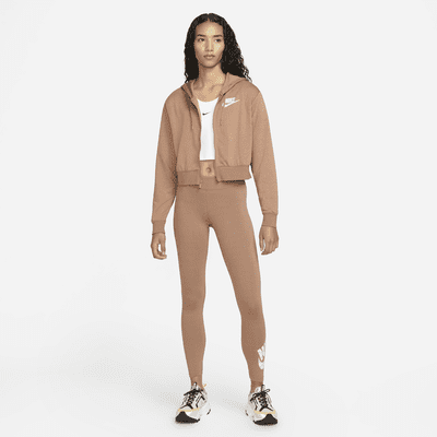 Sudadera con capucha de cierre completo de tejido Fleece para mujer Nike Sportswear