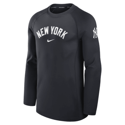 Playera de manga larga Nike Dri-FIT de la MLB para hombre New York Yankees Authentic Collection Game Time