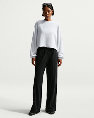 Женские  Nike Sportswear Chill Terry Mid-Rise French Terry Open-Hem Pants