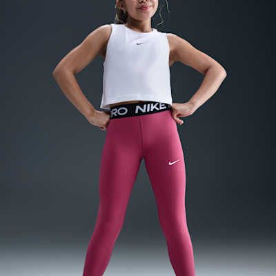 Nike Pro Leggings mit mittelhohem Bund (Mädchen)