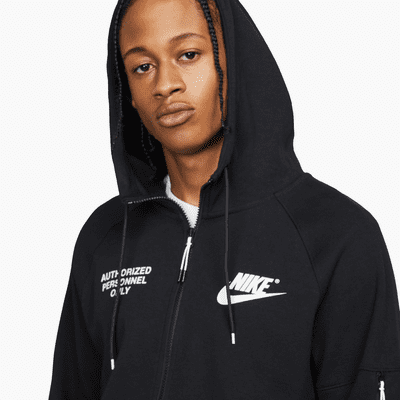 Nike Sportswear Sudadera con gorro de tejido Fleece de cierre completo para hombre