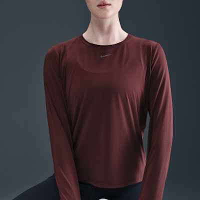 Playera de manga larga Dri-FIT para mujer Nike One Classic