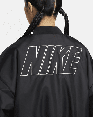 Nike Sportswear Women's Reversible Faux Fur Bomber Jacket. Nike