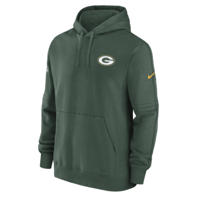 Huvtröja Nike NFL Green Bay Packers Sideline Club för män