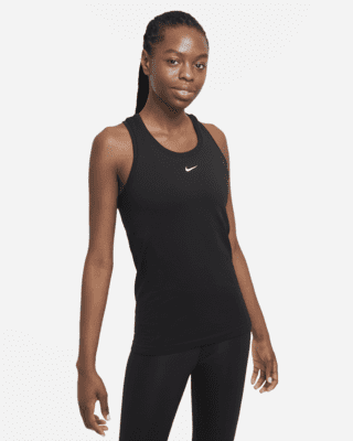 Nike Yoga Layer Tank Black/Dark Smoke Grey MD 