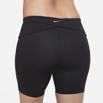 Nike Zenvy (M) bikershorts met zakken en iets ondersteunende hoge taille voor dames (21 cm, zwangerschapskleding)