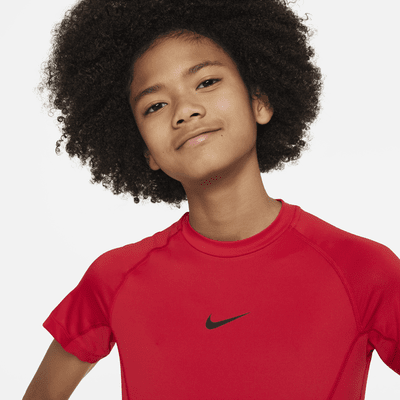 Nike Pro Big Kids' (Boys') Dri-FIT Short-Sleeve Top