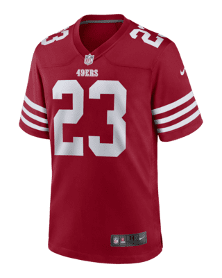 NFL San Francisco 49ers (Christian McCaffrey) Men's Game Football Jersey.