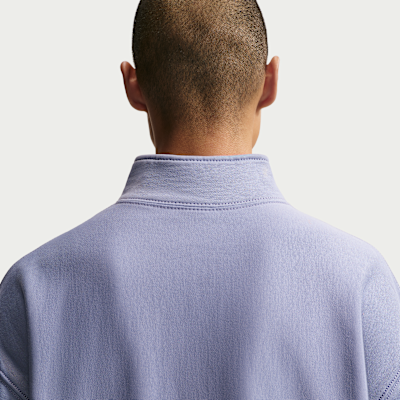 Maglia in fleece con zip a 1/4 Nike Solo Swoosh – Uomo