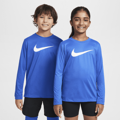 Playera de manga larga Dri-FIT para niño talla grande Nike Legend