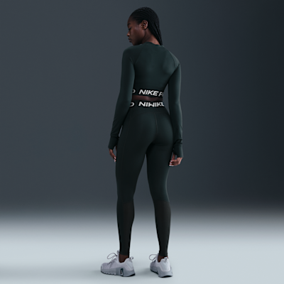 Nike Pro Women's Dri-FIT Cropped Long-Sleeve Top