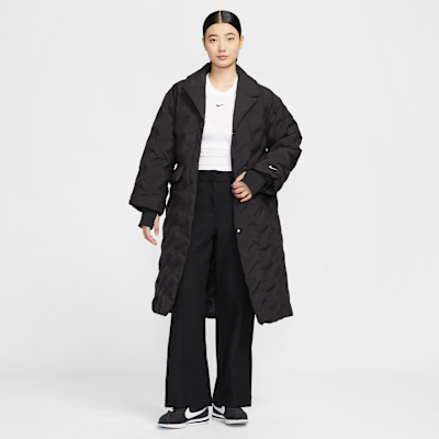 나이키 스포츠웨어 스우시 시리즈 여성 써마 핏 오버사이즈 다운 트렌치 코트