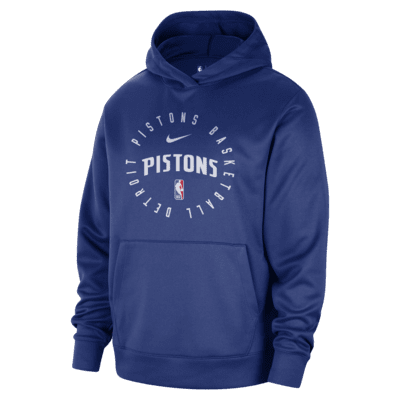 Sudadera con gorro sin cierre de la NBA para hombre Nike Dri-FIT NBA Detroit Pistons Spotlight