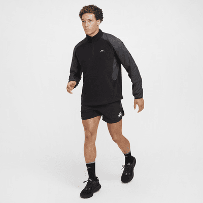 Maglia da running in fleece con zip a 1/4 Nike Trail Polartec® – Uomo