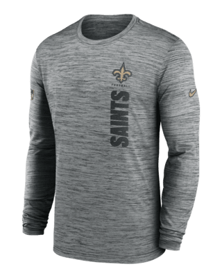 Мужская футболка New Orleans Saints Sideline Velocity Nike Dri-FIT NFL Long-Sleeve