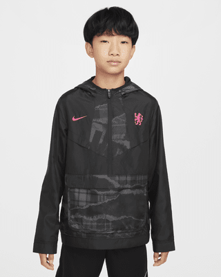 Подростковые  Chelsea FC Amplify Windrunner Third Big Kids' (Boys') Nike Soccer Anorak для бега