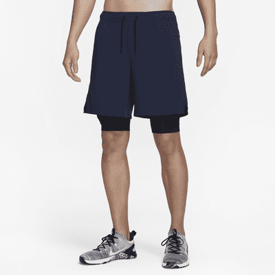 Nike Dri-FIT Unlimited 男款二合一 18 公分多功能短褲