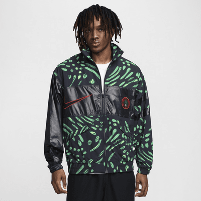 Nigeria Courtside Men's Nike Football Lightweight Graphic Jacket