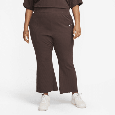 SHEIN Ribbed Marble Knit Flare Pants | Flare pants, High waist yoga pants,  Bootleg pants