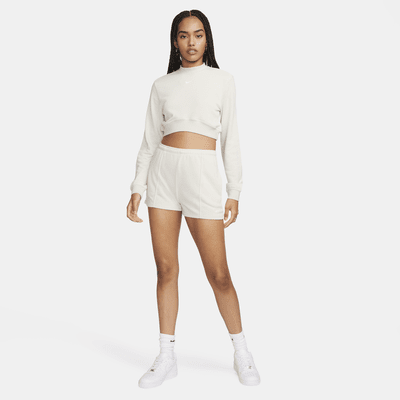 Nike Sportswear Chill Terry Women's Crew-Neck Cropped French Terry Top
