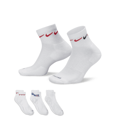 Fiesta ayudante Jajaja Nike Everyday Plus Cushioned Calcetines de entrenamiento hasta el tobillo  (3 pares). Nike ES