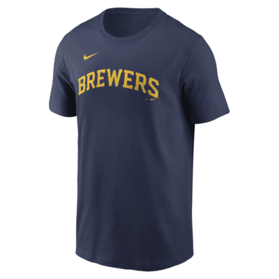 Мужская футболка Christian Yelich Milwaukee Brewers Fuse