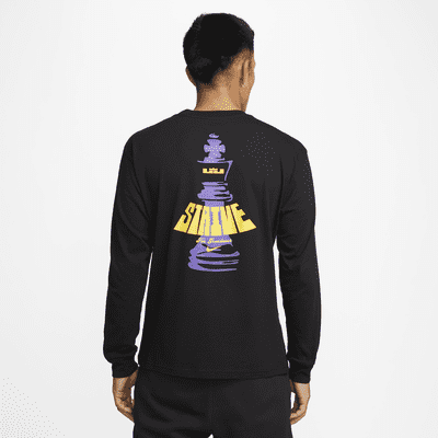 LeBron Men's Long-Sleeve Basketball T-Shirt. Nike ID