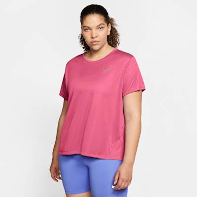 nike miler t shirt pink