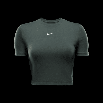 Playera slim cropped para mujer Nike Sportswear Essential