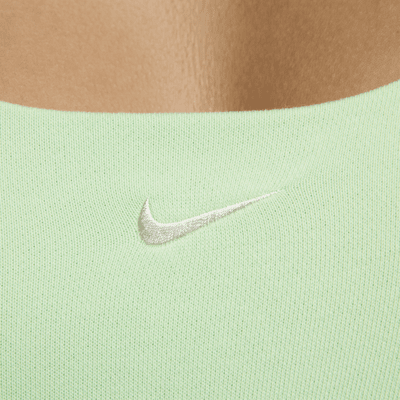 Camiseta de tirantes cropped de tejido French Terry para mujer entallada Nike Sportswear Chill Terry