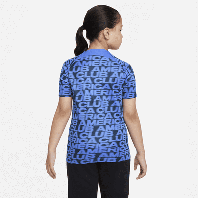 Playera de fútbol para antes del partido Nike Dri-FIT para niños talla ...