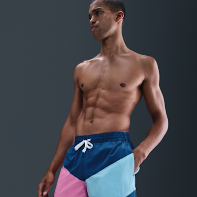 Shorts de voleibol de 13 cm para hombre Nike Swim Multi-Logo Vortex