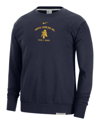 Мужской свитшот North Carolina A&T Standard Issue Nike College Fleece Crew-Neck