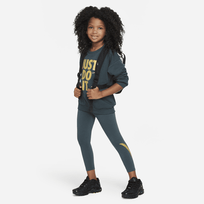 Nike Shine Crew and Leggings Set zweiteiliges Set für jüngere Kinder